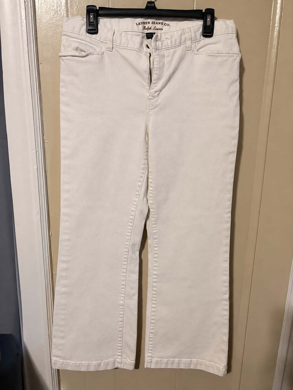 Lauren Jeans Co. Ralph Lauren Pants Size 8 White Cotton Flap Pocket